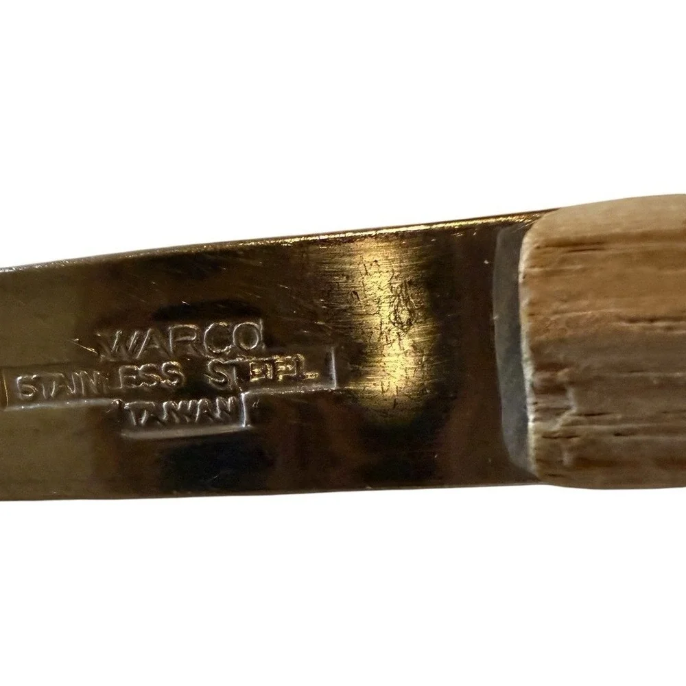 Vintage Warco Stainless Steel Ice Cream Spade Scoop Wood Handle 9 1/2